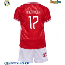 Maglie da calcio Danimarca Victor Kristiansen #17 Prima Maglia Bambino Europei 2024 Manica Corta (+ Pantaloni corti)